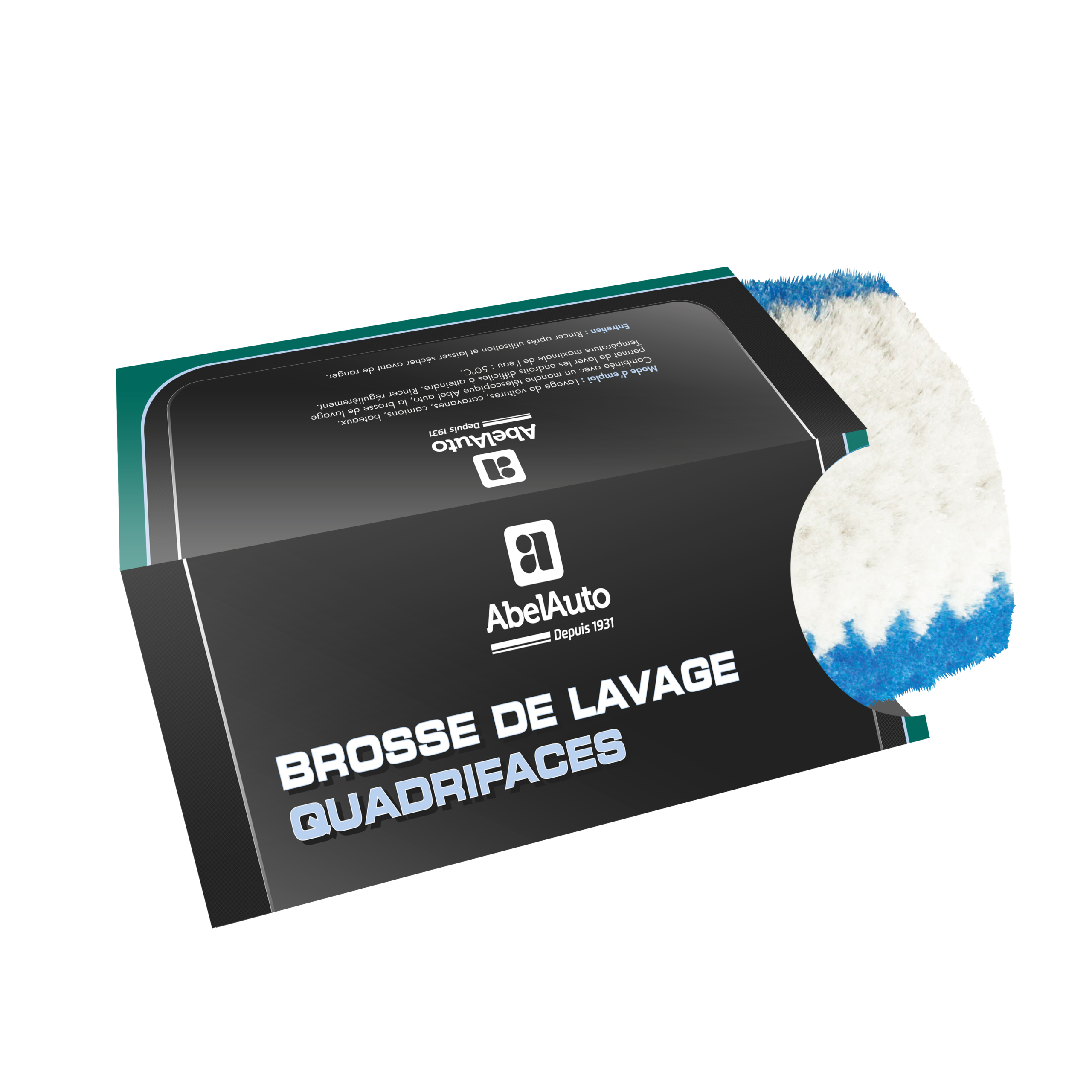 Brosse de lavage quadri faces
